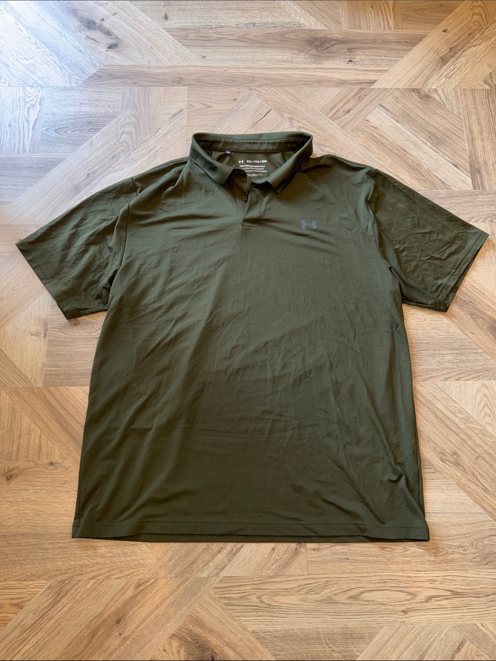 Under Armour Men's Dark Olive Green Performance Polo